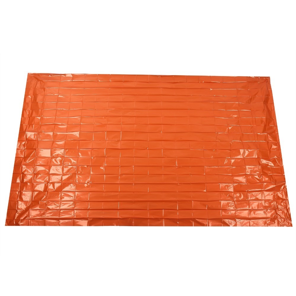 Survival Blanket Reflective - Durable PE Emergency Blanket Reflective orange