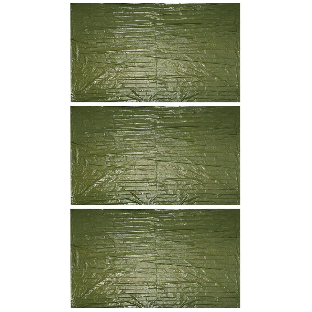 Survival Blanket Reflective - 3Pcs Outdoor Emergency Blanket Survival Waterproof